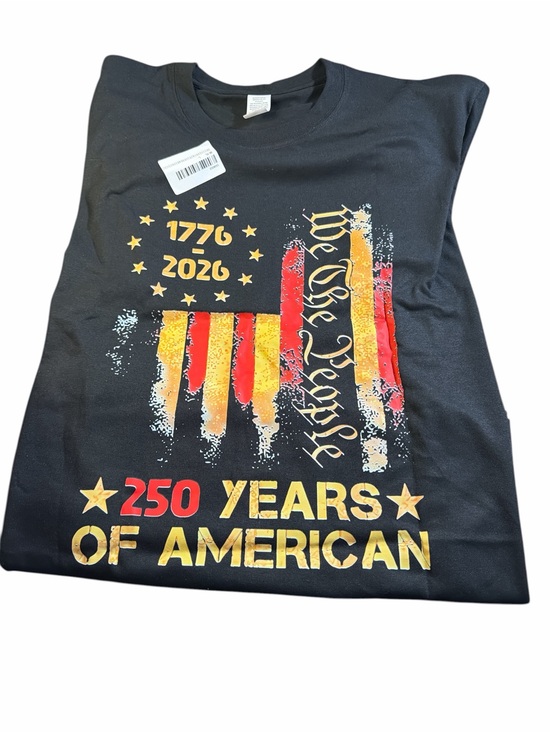 Other - NWT Large 1776-2026 "250 Years of American" Patriotic Graphic Tee - Black